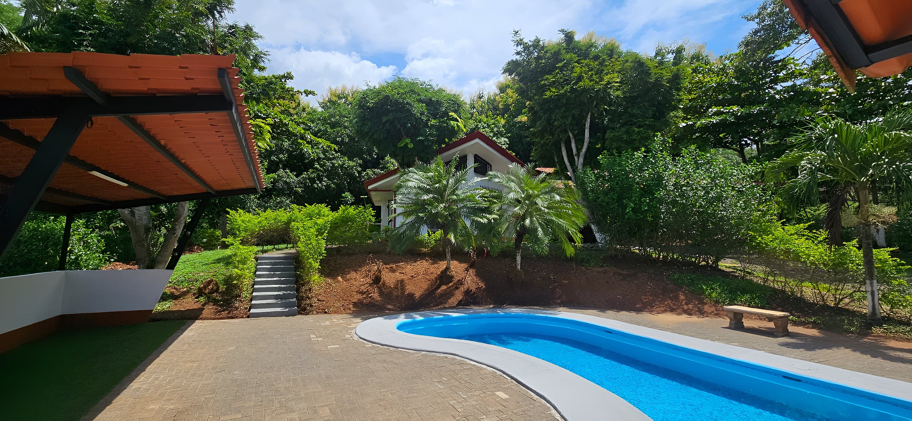 Costa Rica hillside and Pacific coastline
