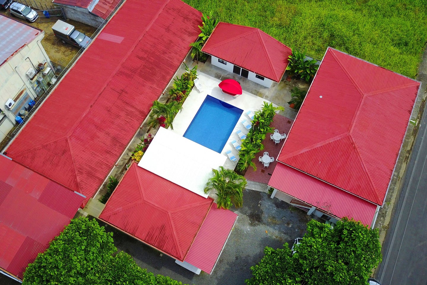 Exterior 2 — La Palma: 12 En-Suite Units & Pool for Sale in Jacó